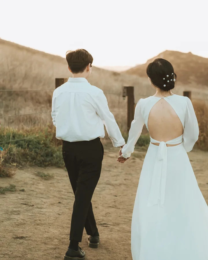 Photo d’un couple de mariés utilisée pour créer une peinture par numéro personnalisée